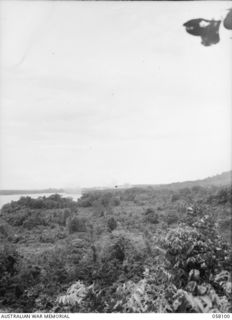 FINSCHHAFEN, NEW GUINEA, 1943-10-02. AN AIR ATTACK BY RAAF VULTEE VENGEANCE DIVE BOMBER AIRCRAFT ON JAPANESE POSITIONS ON THE HEADLAND