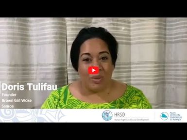 16 Days of Activism - Doris Tulifau, Samoa