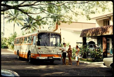 Outside the Travelodge, Fiji, 1971