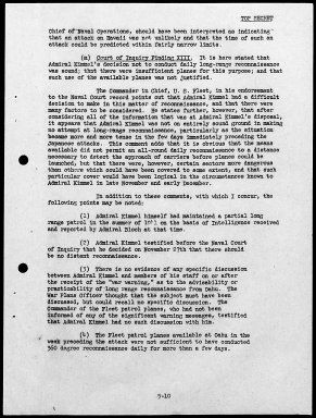 Kimmel, Husband E., Reports: Navy Court of Inquiry, Pearl Harbor Report, August 29, 1945