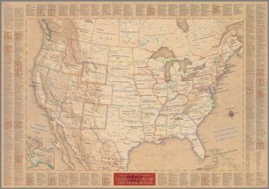 Atlas of true names : United States of the home ruler. Kalimedia, Lubeck, Germany. (insets) Islands of the Gods (Hawaii). (with) Land towards which the sea flows (Alaska).