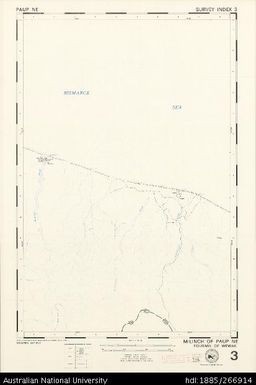 Papua New Guinea, Paup NE, Survey Index 3, 1:50 000, 1974