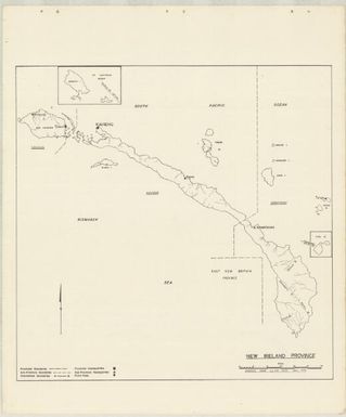 P.N.G. sub-provincial boundaries (Sheet New Ireland province)