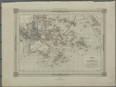 Carta dell' Oceania / compilata e disegnata sotto la direzione del sigr. J.G. Barbie du Bocage ; G. Bonatti inc