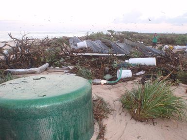 Laysan Island Encampment Destroyed