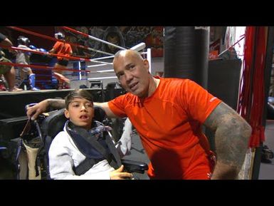 Former Kickboxing world champion now fights a new battle for his son