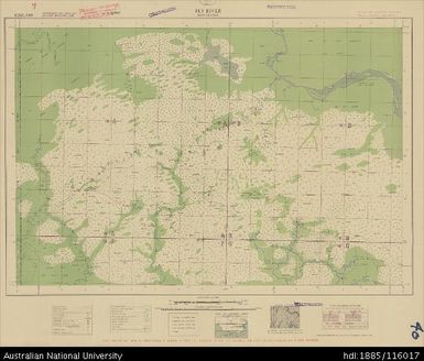 Papua New Guinea, Southern New Guinea, Fly River, 4 Mile Strategic series, 1942, 1:253 440