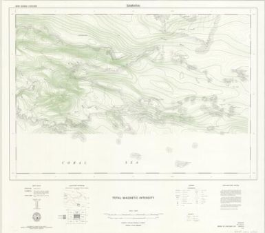 New Guinea 1:250,000 total magnetic intensity: Samarai (Sheet C56/B1-6)