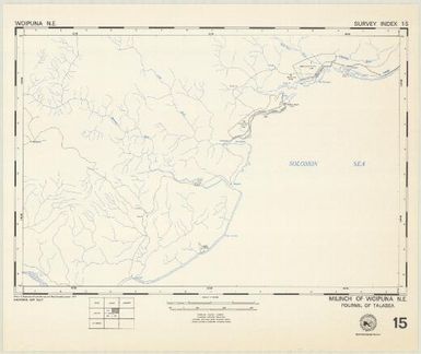 Milinch of ... : fourmil of ... (15 - Fourmil of Talasea - Milinch of Woipuna NE)
