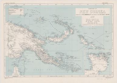 Territory of New Guinea, administered by the Commonwealth under mandate from the League of Nations, and Papua, a territory of the Commonwealth of Australia, 1934