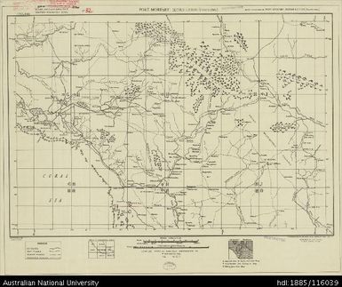 Papua New Guinea, Southern New Guinea, Port Moresby, 1942, 1:253 440