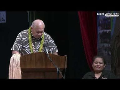 Saunoaga Hon. Seuula Ioane Tua'au 'i le tāpunia ‘o le Vaiāso ‘o le Gagana Sāmoa 2025