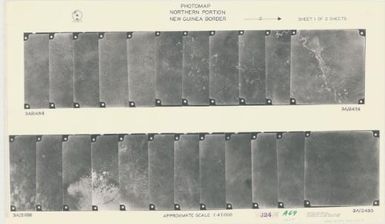 Photomap, northern portion, New Guinea border / photomap prepared by the Division of National Mapping, Canberra A.C.T., 13th August 1962