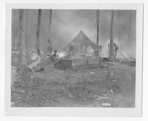 [Photo Lab Burning on Guadalcanal, No. 1]