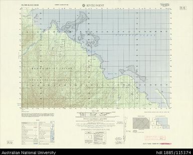 Papua New Guinea, Bougainville, Kiviri Point, Series: AMS X713, Sheet 6840 II, 1966, 1:50 000