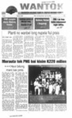 Wantok Niuspepa--Issue No. 1400 (April 26, 2001)