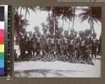 Group of indigenous Christians, Delena, Papua New Guinea, ca. 1905-1915