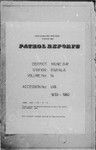 Patrol Reports. Milne Bay District, Esa'ala, 1959 - 1960