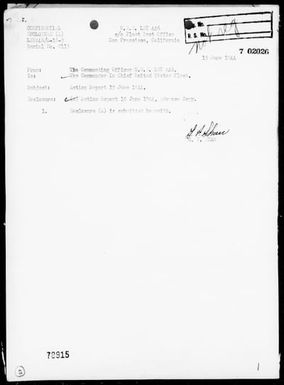 USS LST-446 - AA Act Rep, 6/15/44, Southeast of Saipan Island, Marianas