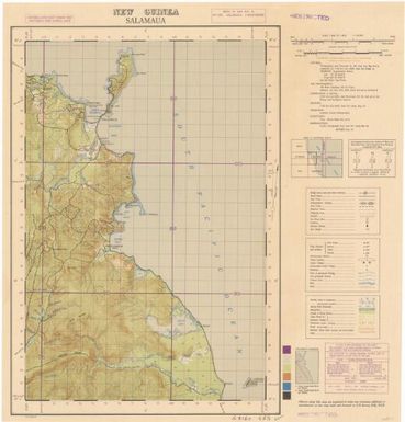 Salamaua / compilation & detail,  3 Fd. Svy. Coy. (AIF), Aust. Svy. Corps., Oct. 43, with aid of air photos and intelligence reports ; drawing, 3 Fd. Svy. Coy. (AIF), Aust. Svy. Corps., Aug. 44 ; reproduction, L.H.Q. Cartographic Coy., Aust. Svy. Corps., Nov. '44