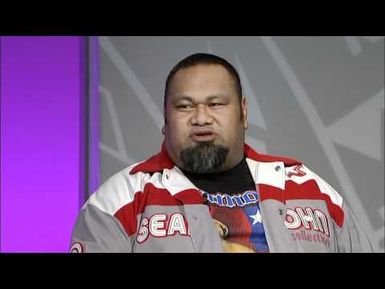 Studio interview with Laughing Samoans Tofiga Fepulea'i