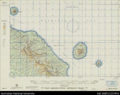 Papua New Guinea, New Guinea, Malas, Aeronautical Approach Chart Series, Sheet 988 B-I-G, 1957, 1:250 000