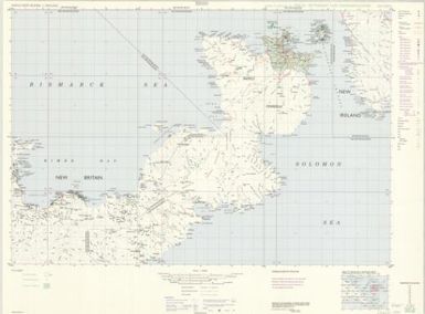 Papua New Guinea 1:500 000 settlement and communication (Sheet PNG  14)