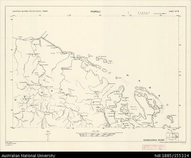 Solomon Islands, Guadalcanal, Marau, Series: D.O.S. Repro 3 (Sketch), Sheet 16, 1968, 1:50 000