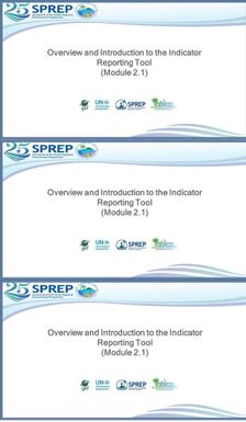 Module 2.1 – Introduction – an overview of the Indicator Reporting Tool