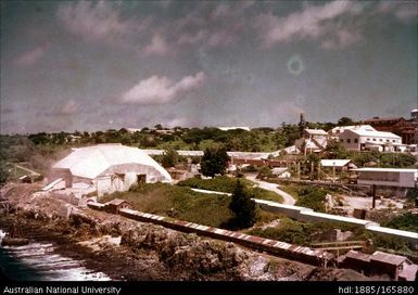 Scenic view of phosphate mine