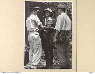 SAMANSO ISLAND, BOUGAINVILLE AREA. 1945-10-01. FOLLOWING THE SURRENDER OF THE JAPANESE ALL HIGH RANKING JAPANESE OFFICERS IN THE BUIN AREA WERE TRANSFERRED TO SAMANSO ISLAND. THEY USED THEIR OWN ..