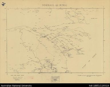 Papua New Guinea, Fourmil of Kiwai, Fourmil series, Sheet 41, 1956, 1:253 440