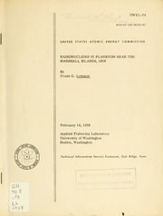 Radionuclides in plankton near the Marshall Islands, 1956