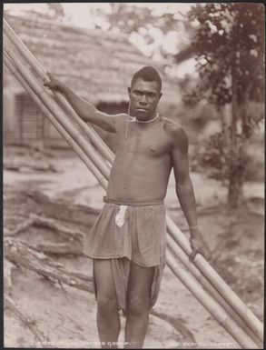 A man of Loh, Torres Islands, 1906 / J.W. Beattie