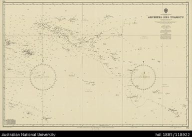 French Polynesia, Archipel des Tuamotu, Pacific Ocean, Sheet 992, 1955, 1:2 000 000