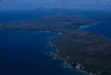 [Aerial view of South Pacific islands]