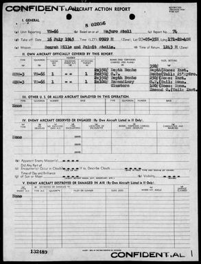 VS-66 - ACA Reps Nos 74-76 - Air opers against the Marshall Islands, 7/16-18/45