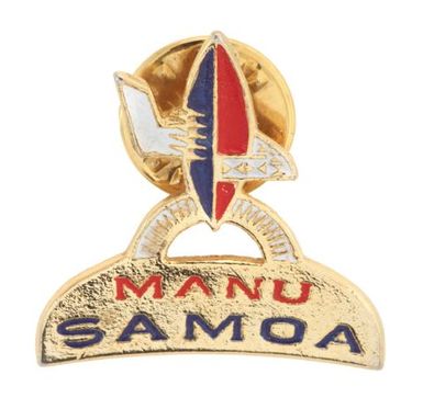 'Manu Samoa' rugby lapel pin