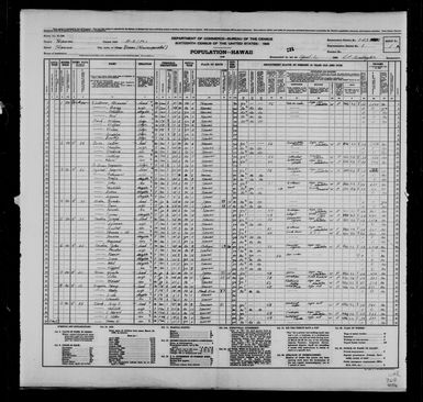 1940 Census Population Schedules - Hawaii - Hawaii County - ED 1-23