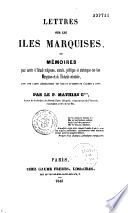 Lettres sur les îles Marquises