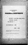 Patrol Reports. Eastern Highlands District, Okapa, 1968 - 1969