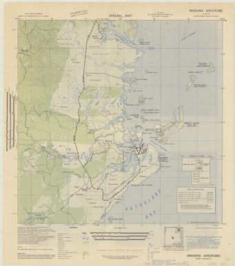 Special map, northeast New Guinea: Madang Airdrome, ed. 1 (Recto J.R. Black Map Collection / Item 8)