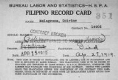 Melagrosa, Quirino