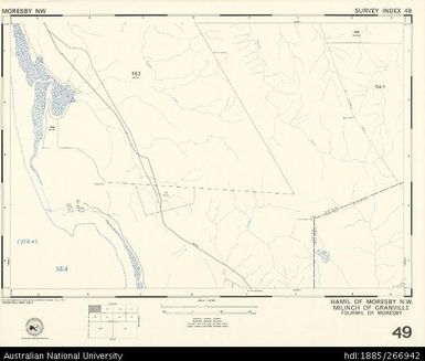 Papua New Guinea, Hamil of Moresby NW, Survey Index 49, 1:25 000, 1975