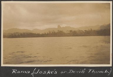 Joske's Thumb, Fiji, 1929