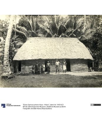 ["\"Eines Samoa Lehrers Haus - Waira.\""]