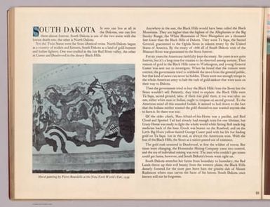 (Text Page to) South Dakota.