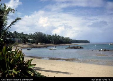 Village along the beach