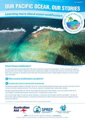 Our Pacific Ocean, Our Stories: Learning more about Ocean Acidification - Factsheet 7.