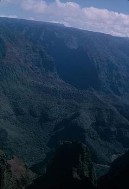 [View across valley on Kauai Island, United States]